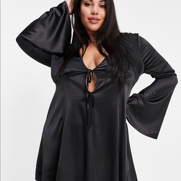 Black Baby Doll Dress - Picture 2 of 2